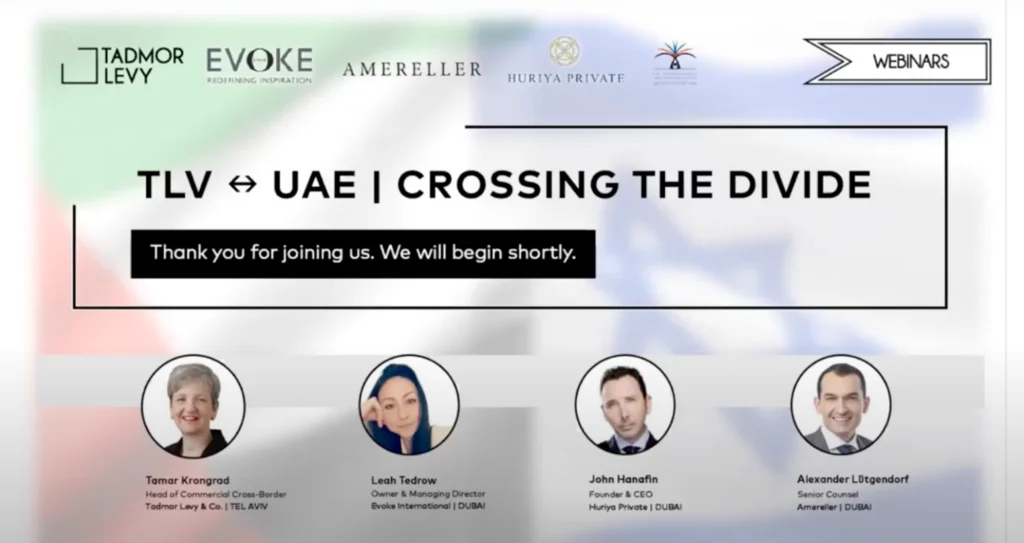 Israel UAE Relations. Evoke International Dubai - PR, Strategic Communication, Marketing, Design